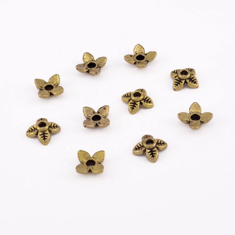 Обіймачі, 6х6 мм, Античне золото (OBN-055935)