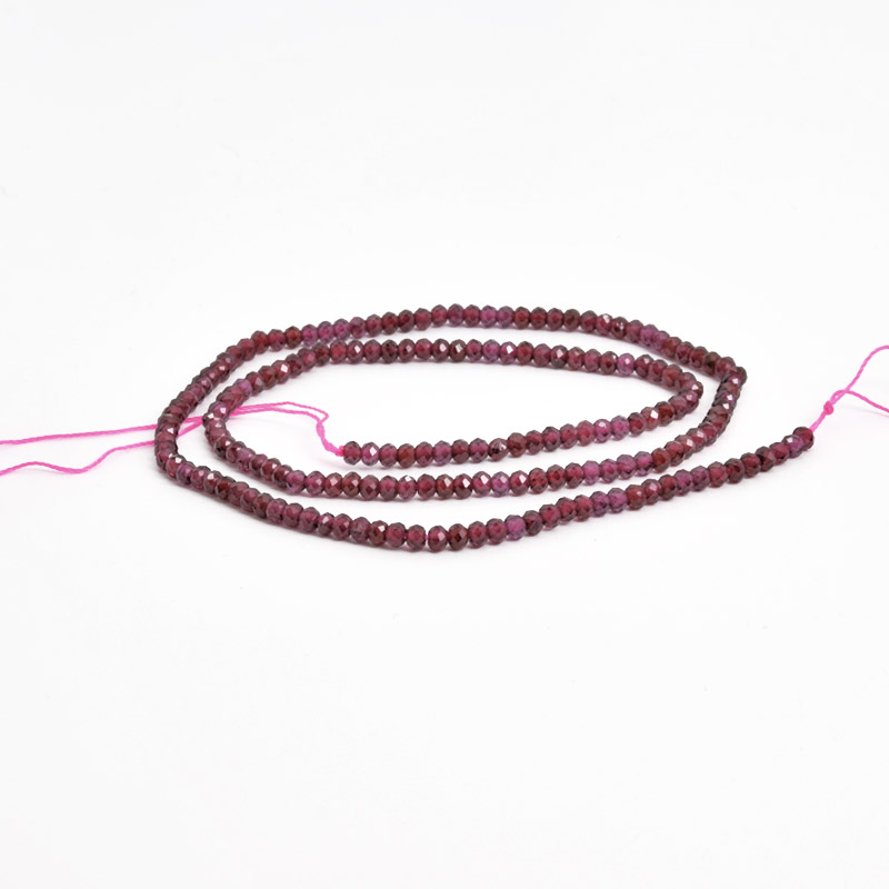 Бусины Гранат, Натур. камень, 3х2 мм, Рондели (BUS-058208)