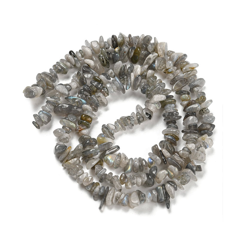 Бусины (скол) Лабрадорит, Натур. камень, 5-10 мм (79-80 см) (BUS-057708)
