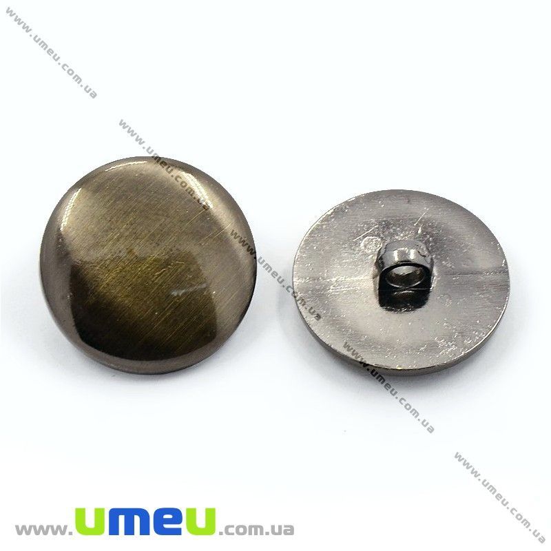 Гудзик пластиковий на ніжці Круглий, 21 мм, Бронзовий (PUG-012907)