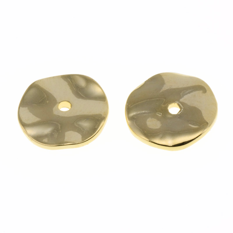 Намистина-розділювач, 8 мм, Латунь з покриттям 18 kt (BUS-055908)