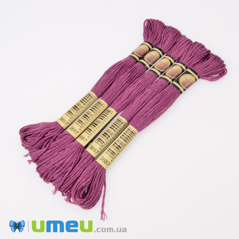 Мулине CXC 3687 Розовато-лиловый (CXC-050385)