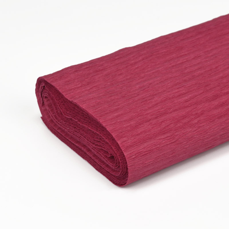 Гофрований папір розтяжність 150%, Червоний, 0,5х2,5 м (DIF-056641)