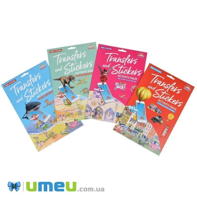 Набір перевідних наклейок Scribble Down з онлайн додатком Динозаври (DIF-043420)