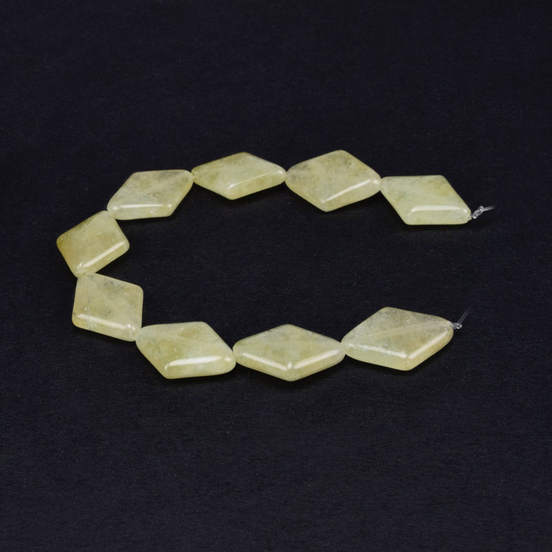 Бусины Пренит, Натур. камень, 20х15 мм, Ромб (BUS-056187)