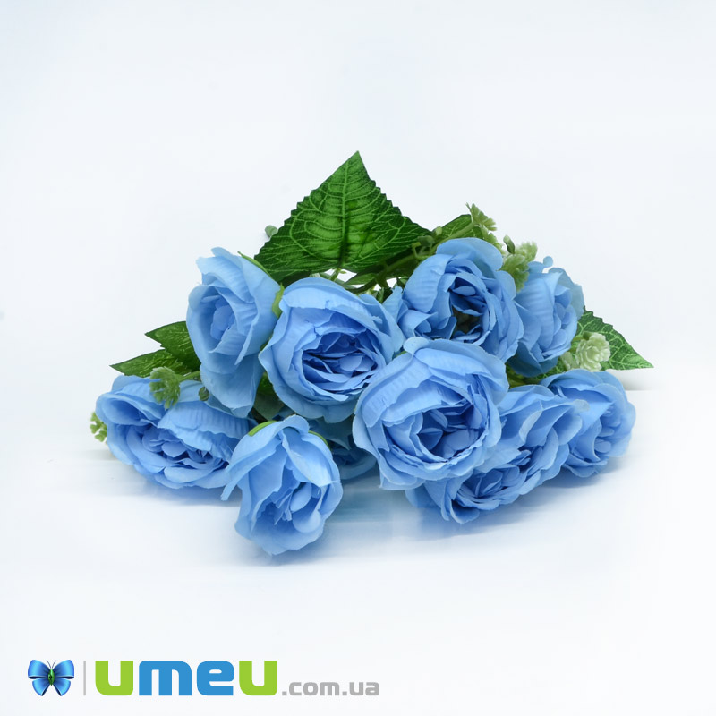 Букет троянд, 30 см, Блакитний (DIF-044736)