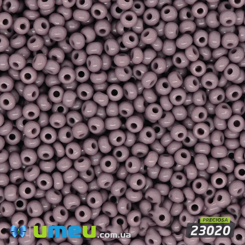 Бісер чеський №234/23020, Ліловий блідий, Натуральний, 10/0 (BIS-003769)