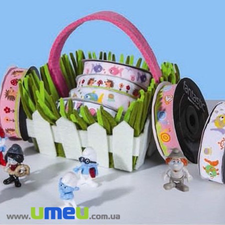 Тесьма Fantastic уточки, 20 мм, Голубая (LEN-010939)