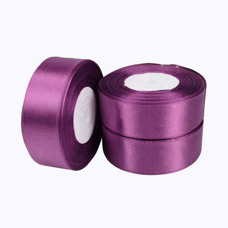 Атласна стрічка, 25 мм, Бузкова (LEN-056765)