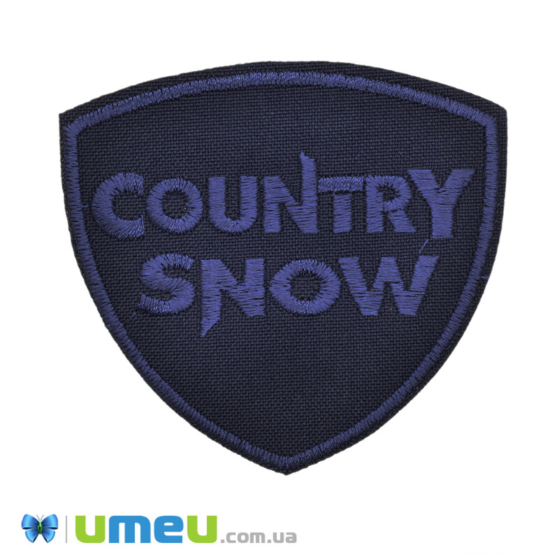 Термоаплікація Country Snow, 7х6,5 см, Синя темна (APL-042372)