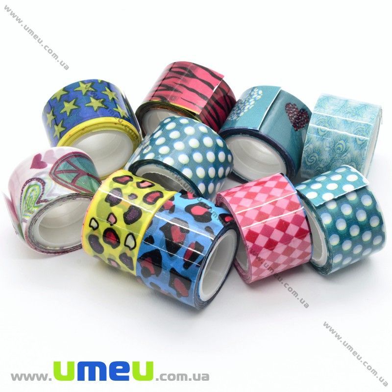 Декоративний скотч, Мікс, 12 мм (DIF-021180)