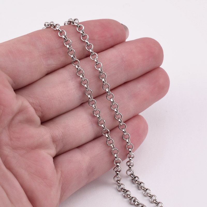 Цепь, Темное серебро, 3,3 мм (ZEP-056059)