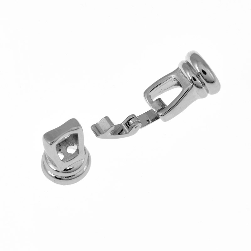 Застібка, 28х9 мм, Латунь з покриттям Родій (ZAM-060871)