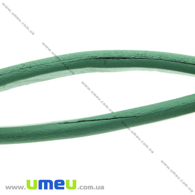 Основа для браслета Regaliz з нат. шкіри УЦЕНКА, М'ятна, 10х6мм, 20 cм (OSN-017038)