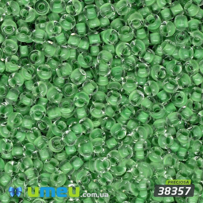 Бісер чеський №622 / 38357, Зелений, Прокрашенний, 10/0 (BIS-003899)