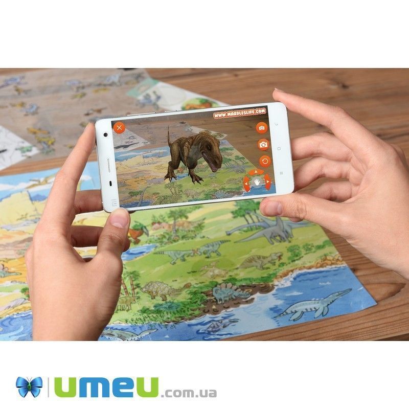 Набор переводных наклеек Scribble Down с онлайн приложением Динозавры (DIF-043420)