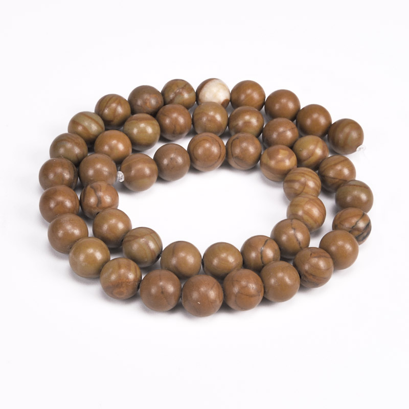Бусины Яшма кофейная, Натур. камень, 8,5 мм, Круглые (BUS-051681)