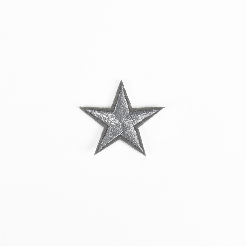 Термоаплікація Зірка, 3 см, Сіра (APL-060032)