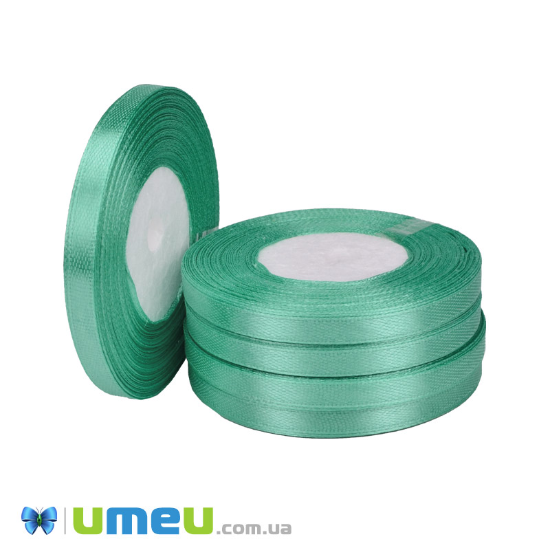 Атласна стрічка, 6 мм, Бірюзова (LEN-050966)