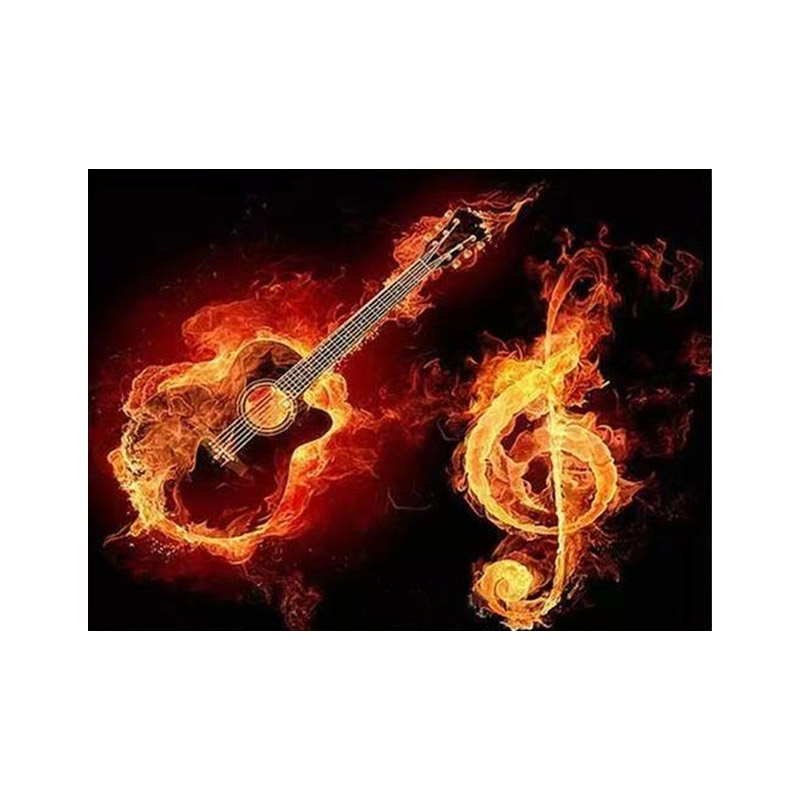 Набір алмазного живопису на підрамнику 50х40 см, Музика вогню (SXM-052368)