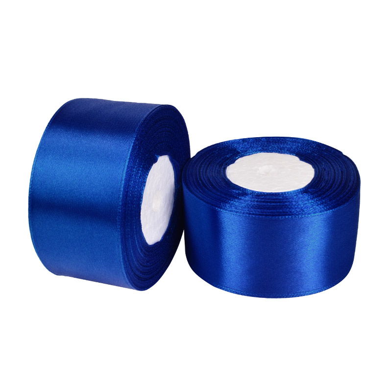 Атласная лента, 40 мм, Синяя (LEN-053417)