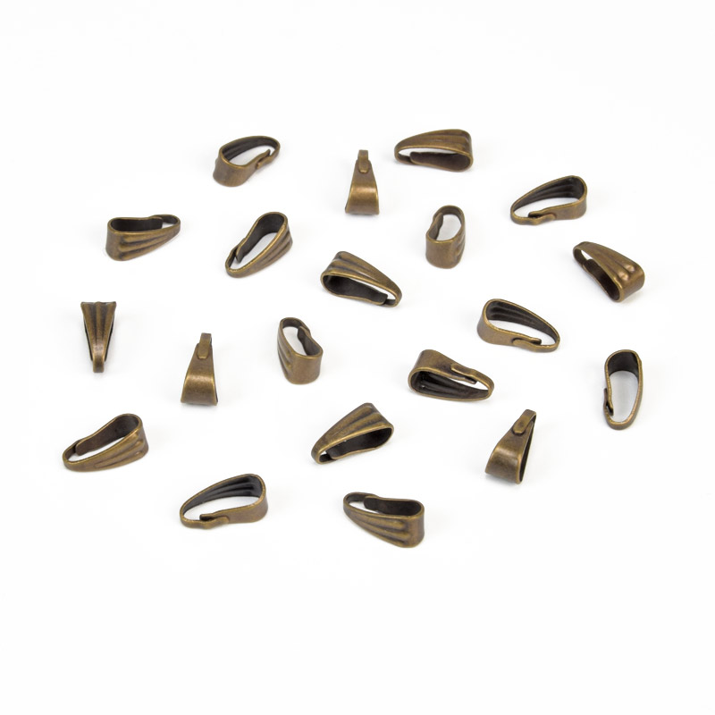 Тримач для кулона, 8х3,5 мм, Антична бронза (OSN-013572)