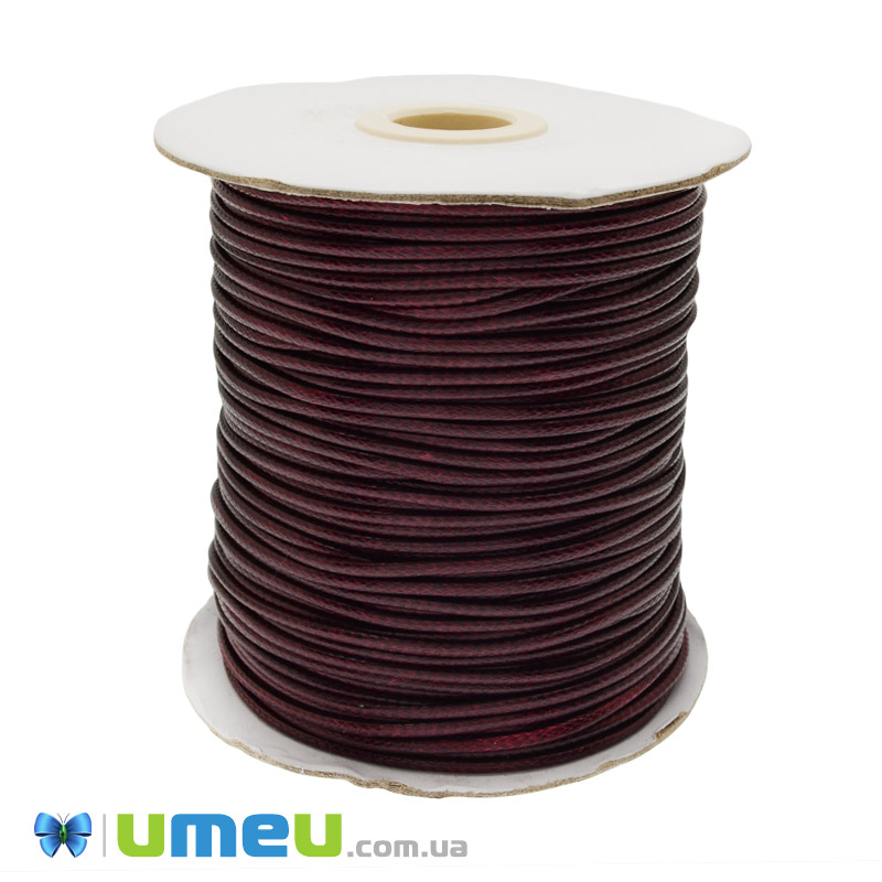 Поліестеровий шнур, 2,0 мм, Бордовий (LEN-047399)