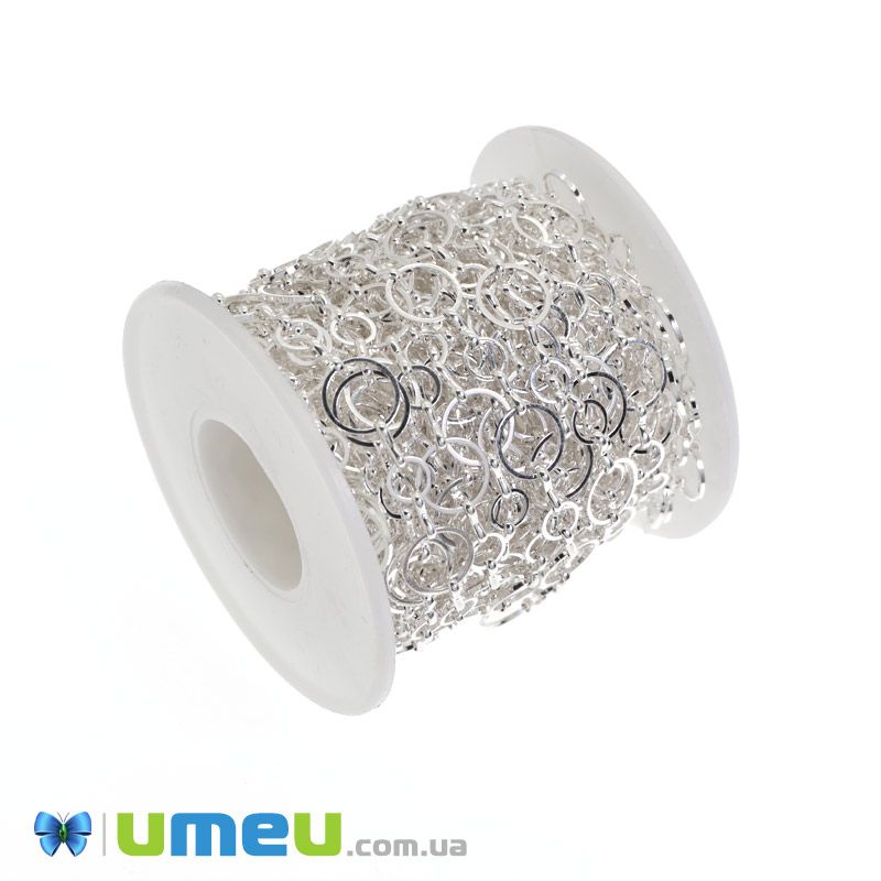 Ланцюг, Світле срібло, 6 і 10 мм (ZEP-046152)