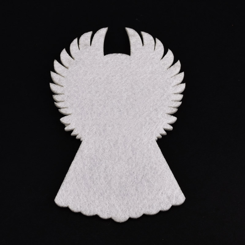 Декоративное изделие из фетра Ангел, 13х8 см, Белый АВ (FLT-056966)