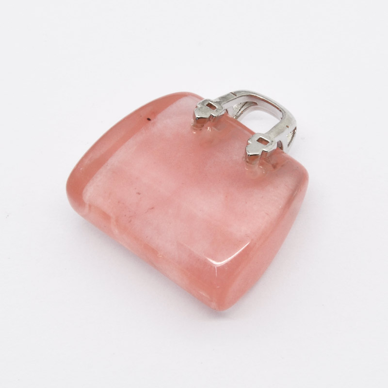 Подвеска Сумочка, Имитация натурального камня, 26,5х25х11 мм (POD-054437)