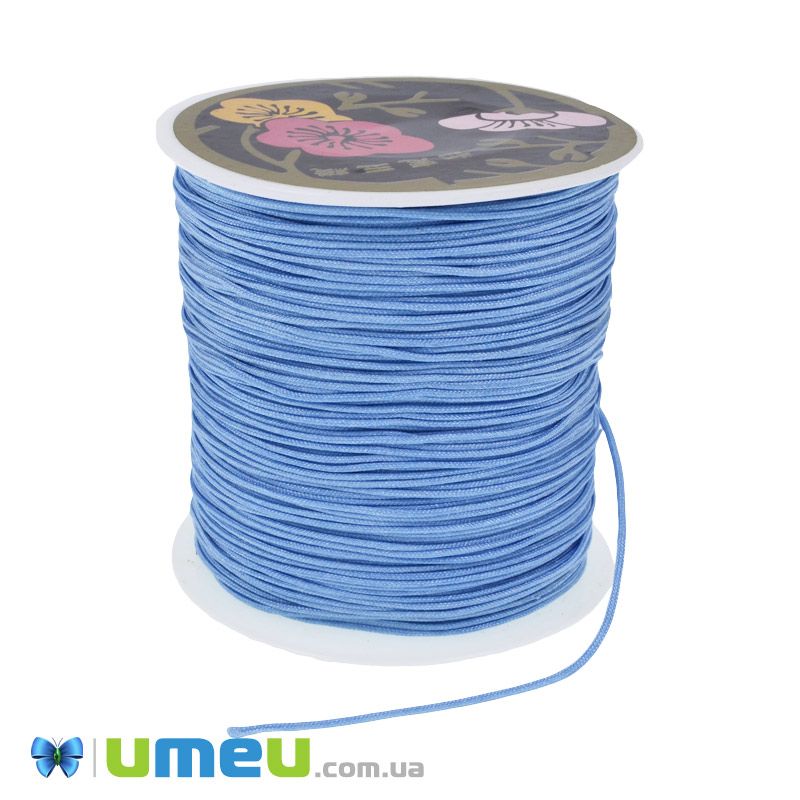 Нейлоновый шнур (для браслетов Шамбала), 0,8 мм, Голубой (LEN-047077)