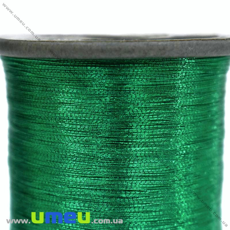 Нить металлизированная 0,1 мм, Зеленая (KNT-028185)