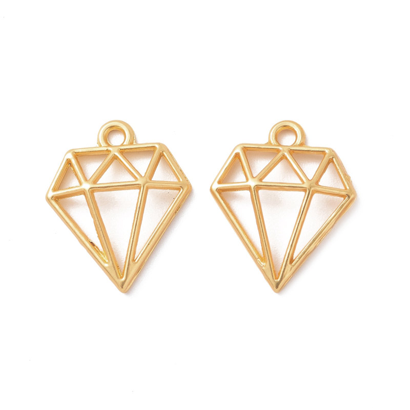 Підвіска метал. Кристал, Стійке покриття, 19,5х16 мм, Золото (POD-053547)