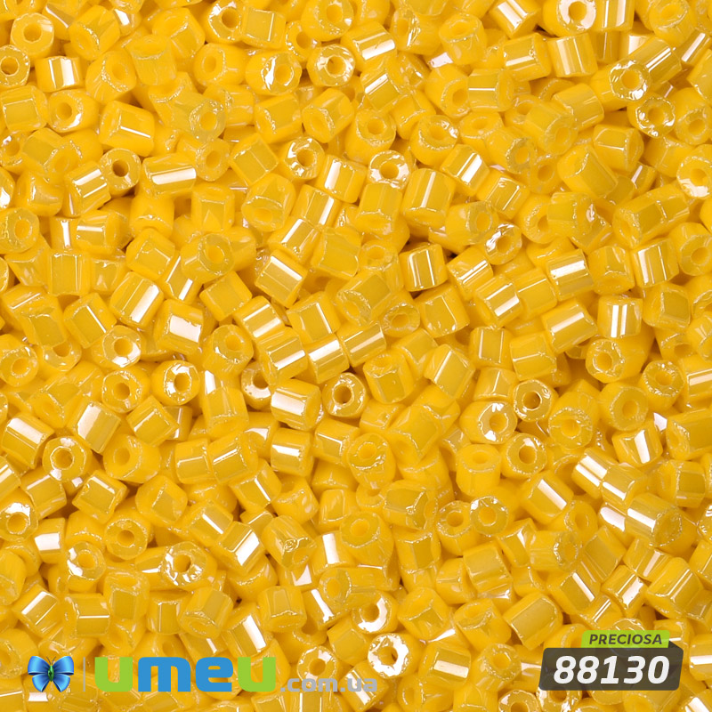 Бісер чеський Рубка 11/0, №88130, Жовтий натуральний (BIS-050897)