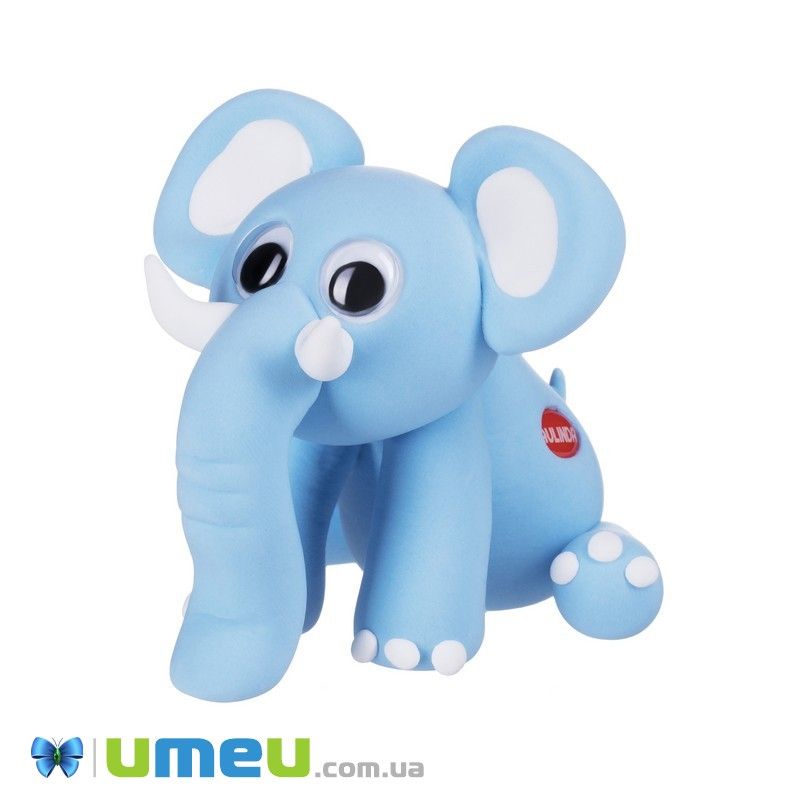 Маса для ліплення Paulinda Super Dough Fun4one Слоненятко (рухливі очі) (DIF-043536)