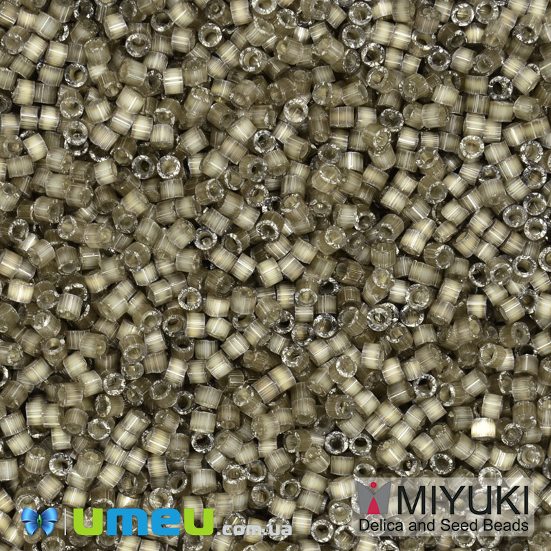 Бісер японський Miyuki Delica 11/0 DB671, Сатин бежевий (BIS-047478)