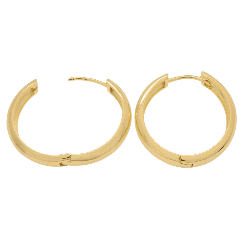 Серьги-кольца Huggie Позолота 18 kt, 30х29х5 мм (OSN-053105)