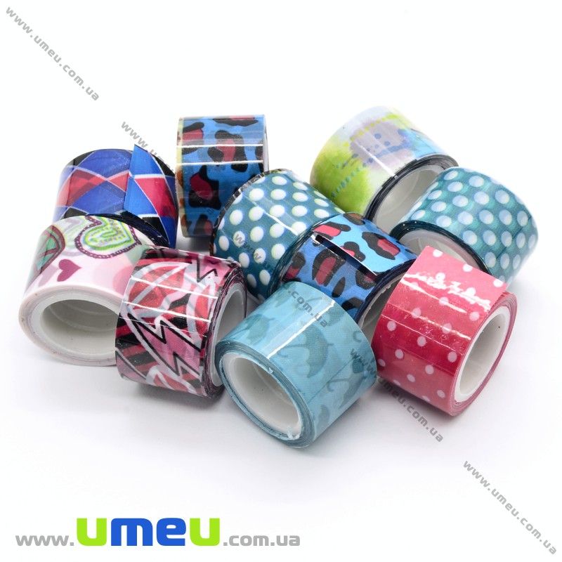 Декоративний скотч, Мікс, 12 мм (DIF-021181)