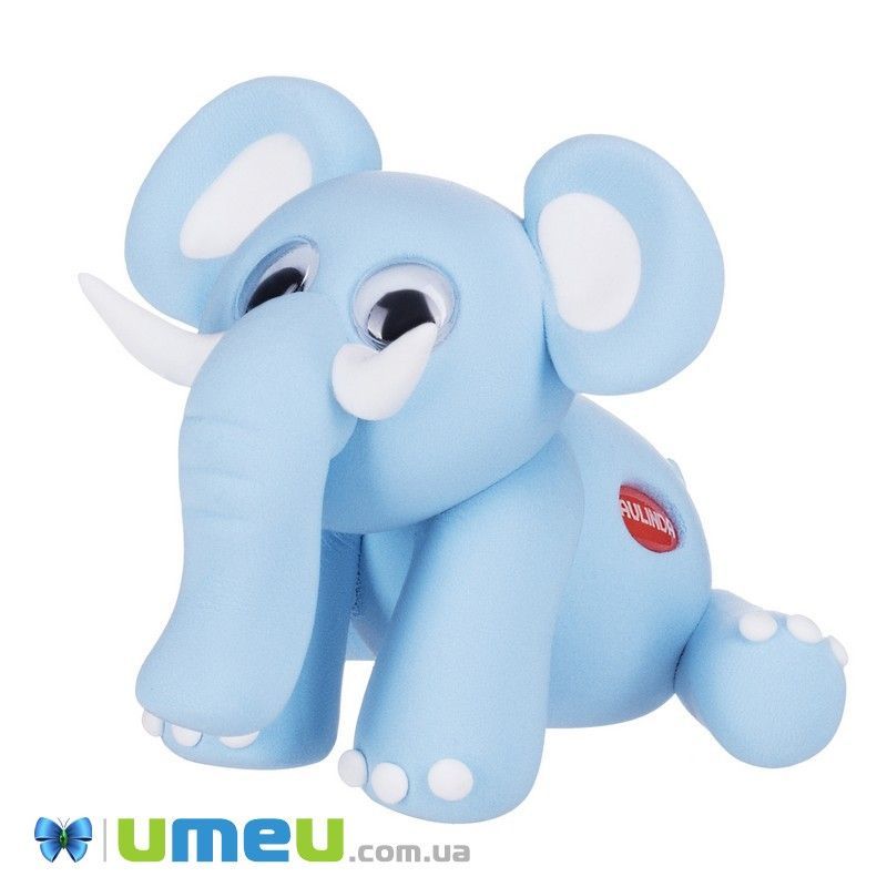 Маса для ліплення Paulinda Super Dough Fun4one Слоненятко (рухливі очі) (DIF-043536)