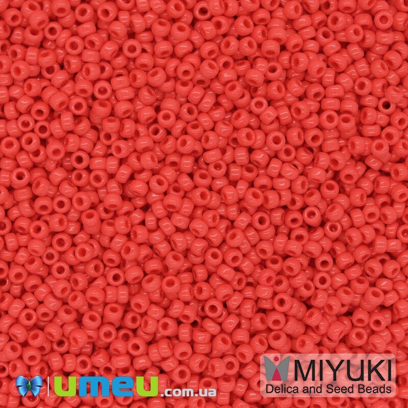Бісер японський Miyuki круглий RR 8/0 №407, Червоний (BIS-045947)