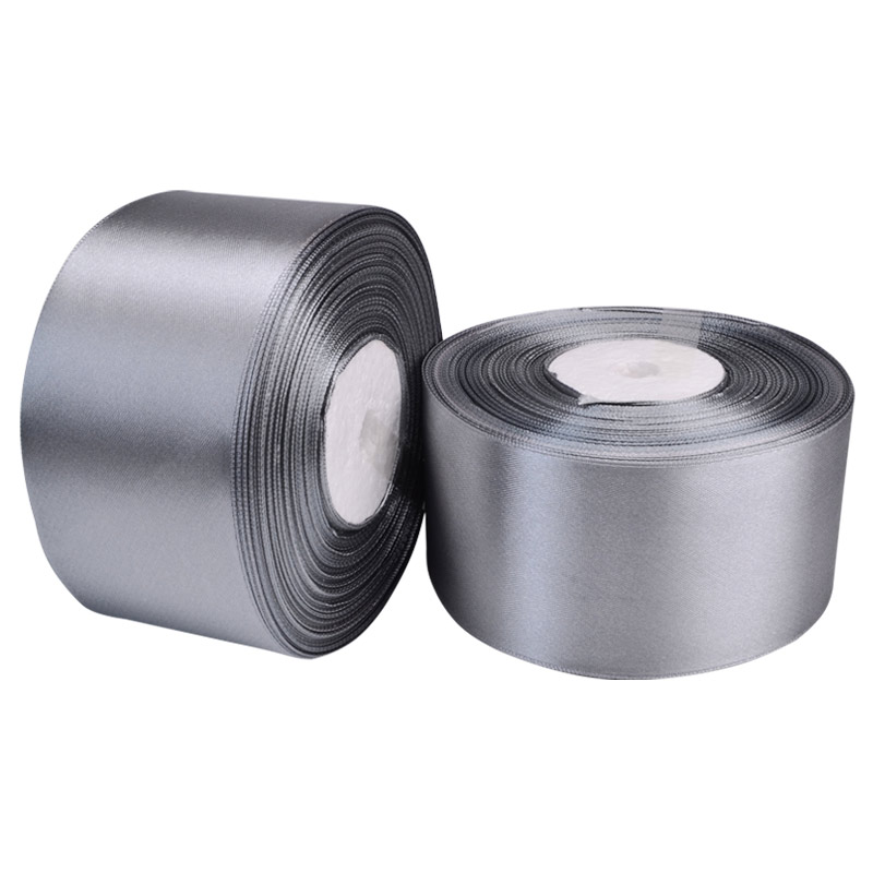 Атласна стрічка, 50 мм, Сіра (LEN-052786)