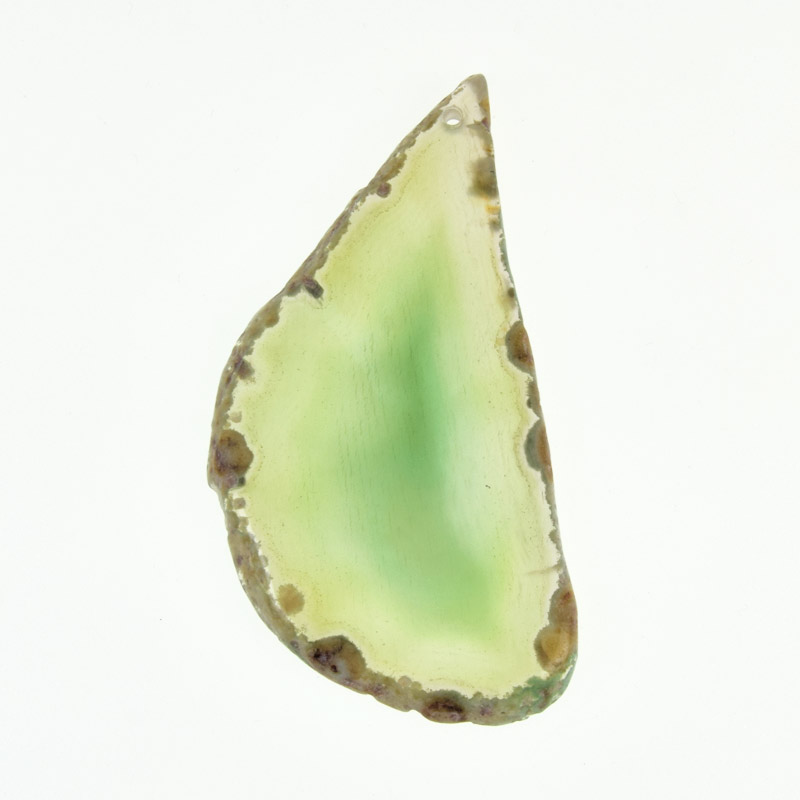 Срез Агата, Зеленый, 77х41 мм (POD-009359)