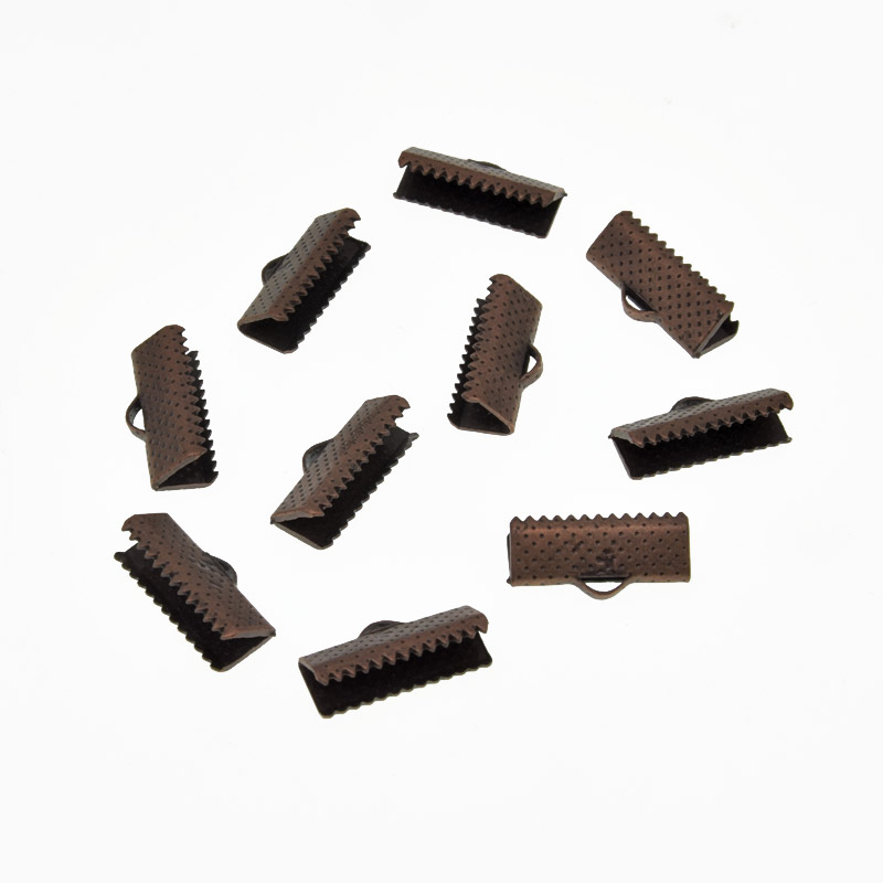 Затиск для стрічок, 16х8 мм, Мідь (ZAG-011108)