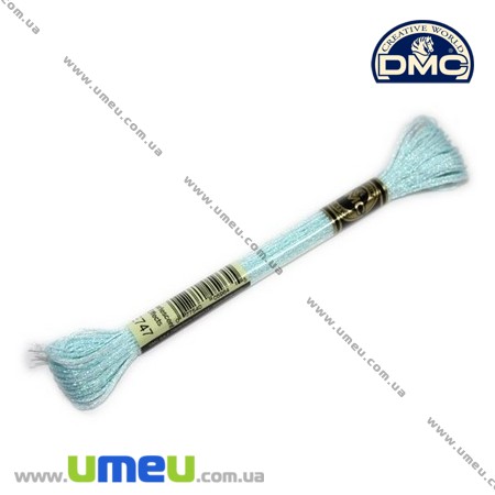 Мулине DMC Pearlescent E747, Нежно-голубой, Перламутровый эффект (DMC-006351)