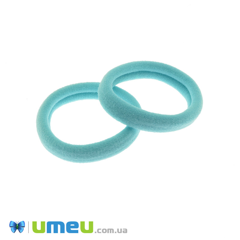 Резинка для волос микрофибра, 40 мм, Бирюзовая (OSN-041666)