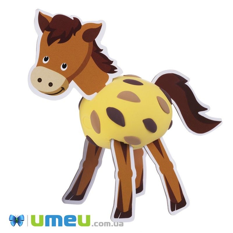 Масса для лепки Paulinda Super Dough 3D FUN Лошадь (DIF-043569)