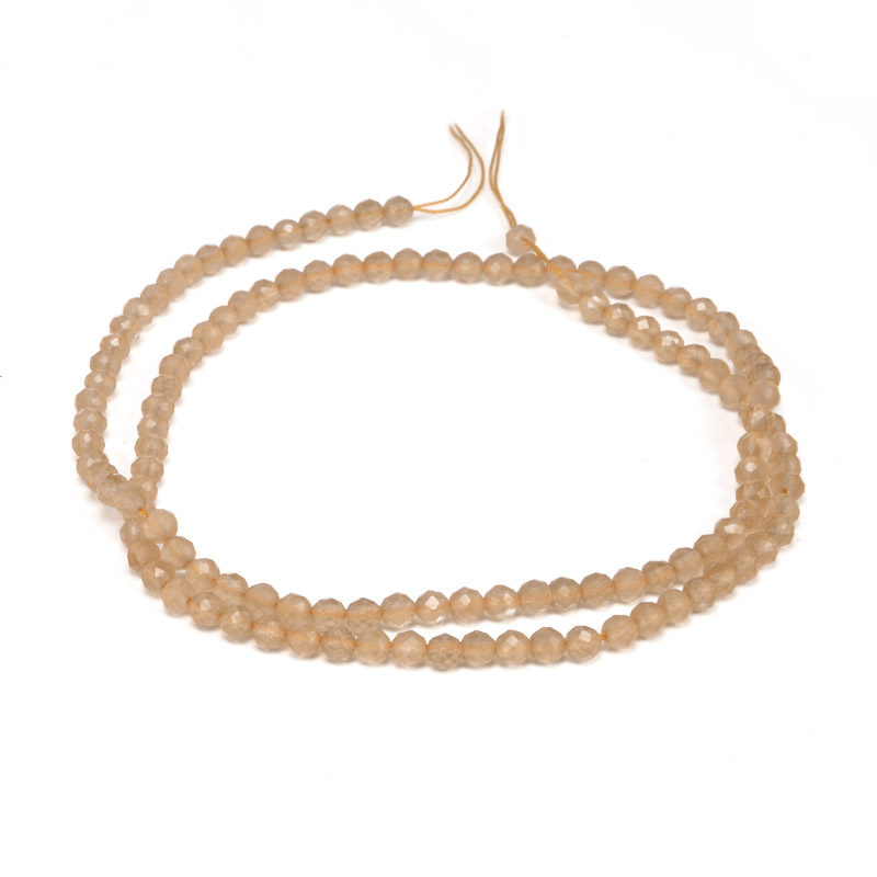 Бусины Кошачий глаз, Синт. камень, 3 мм, Оранжевые, Круглые граненые (BUS-054289)