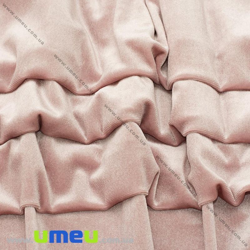 Бархат корейский стрейчевый, Пудровый, 20х29 см (TKN-036862)