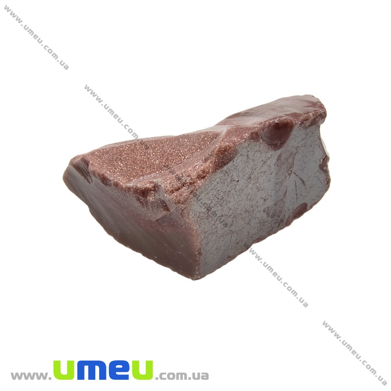 Авантюрин Золотой песок необработанный, 46х24х26 мм (POD-027042)