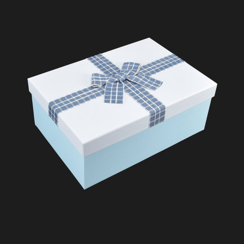 Подарочная коробка Прямоугольная, 23х16х9,5 см, Голубая (UPK-060650)